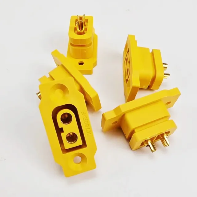 5pcs / 10pcs XT60E-F Female Plug Large Current Gold/Brass Ni Plated Connector Power Battery Connecting Adapter for RC Model