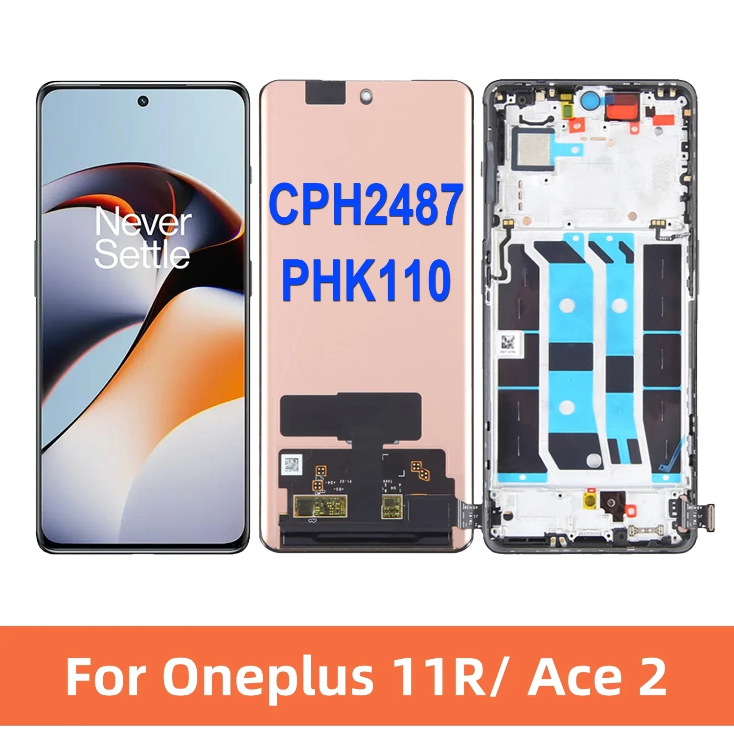 

AMOLED 6.74'' For Oneplus Ace 2 11R CPH2487 PHK110 LCD Display Touch Screen Digitizer Assembly For OnePlus Ace2 Display