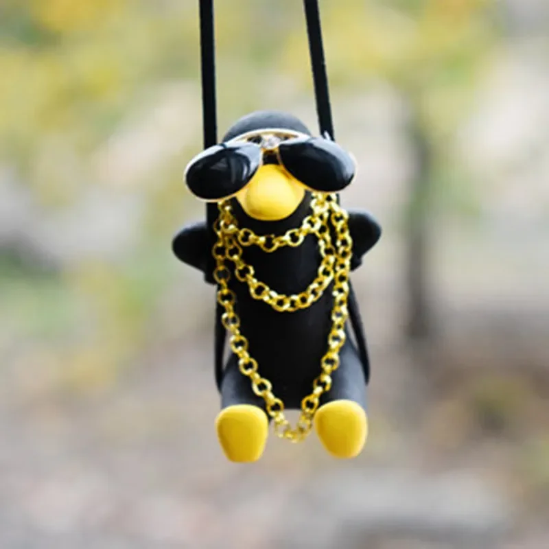 Swinging Duck Car Ornament - Cute and Funny Interior Hanging Decoration