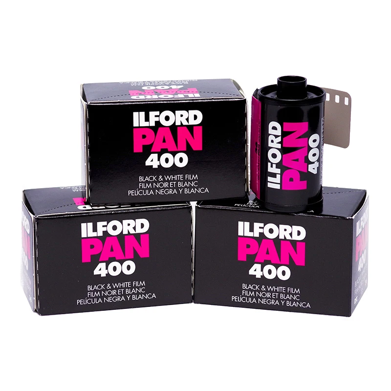 High-Quality ILFORD Pan 400 Black And White Film 135 35mm B&W Negative Film 36 Exposure