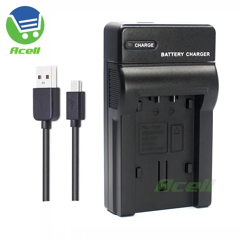 Vw-Vbt380 Vw-Vqt380 Vw-Vbt190 Vw-Vby100 Usb Caricatore Per Panasonic Hc-V110 V130 V160 V180 V250 V260 V385 V550 V710 Videocamera