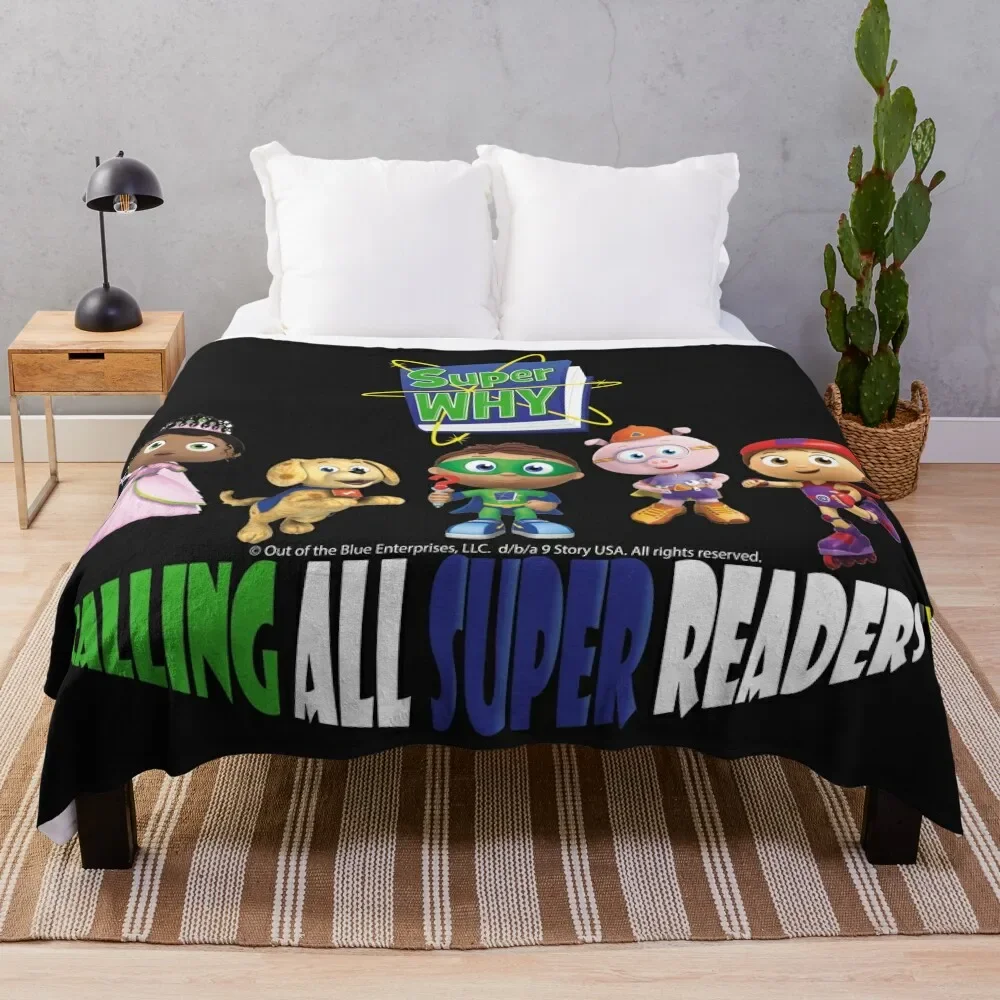 

Calling all super readers Throw Blanket Blankets For Bed cosplay anime Decorative Sofa Blankets