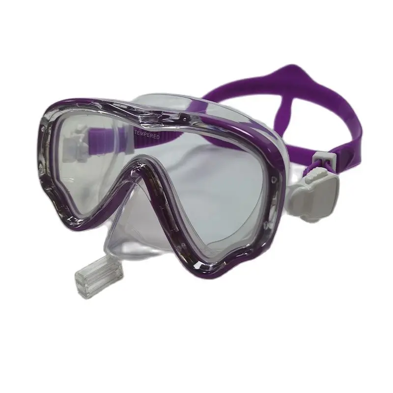 Children's Swim goggles Diving Snorkel Mask with Nose Cover Swimming Goggles for Boys Girls Youth 5-16