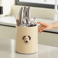 Rotating Cutlery Drain Rack Organizer Kitchen Spoon Fork Chopsticks Knife Holder Household Tableware Integrated Storage Rack 1