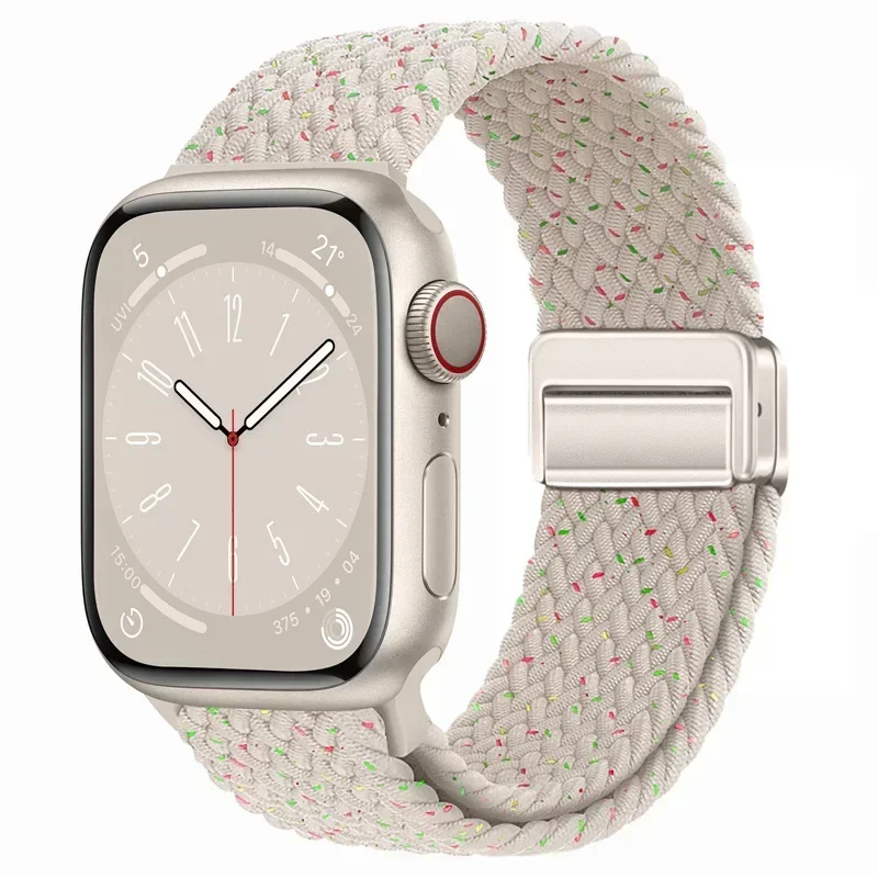 Nylon Braided Loop Strap with Magnetic Buckle