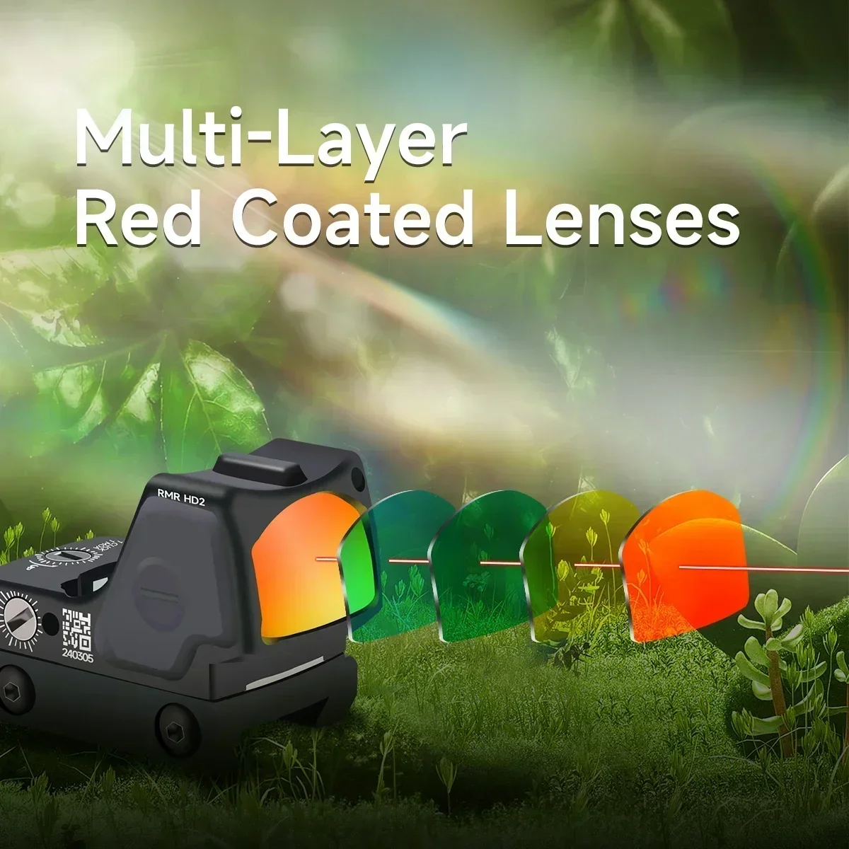 Tactical HD Red Dot Reflex Sight 32MOA with Light Sensing System Fit 20mm Rail for GLOCK