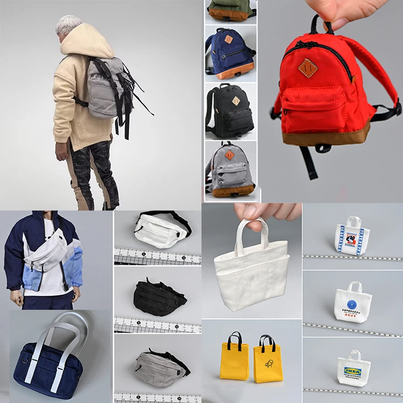 

Multi-style High Quality Hot Sale 1/6 Soldier Delicate Backpack Handbag Chest Crossbody Bag Scene Accessory for 12" Figure Body