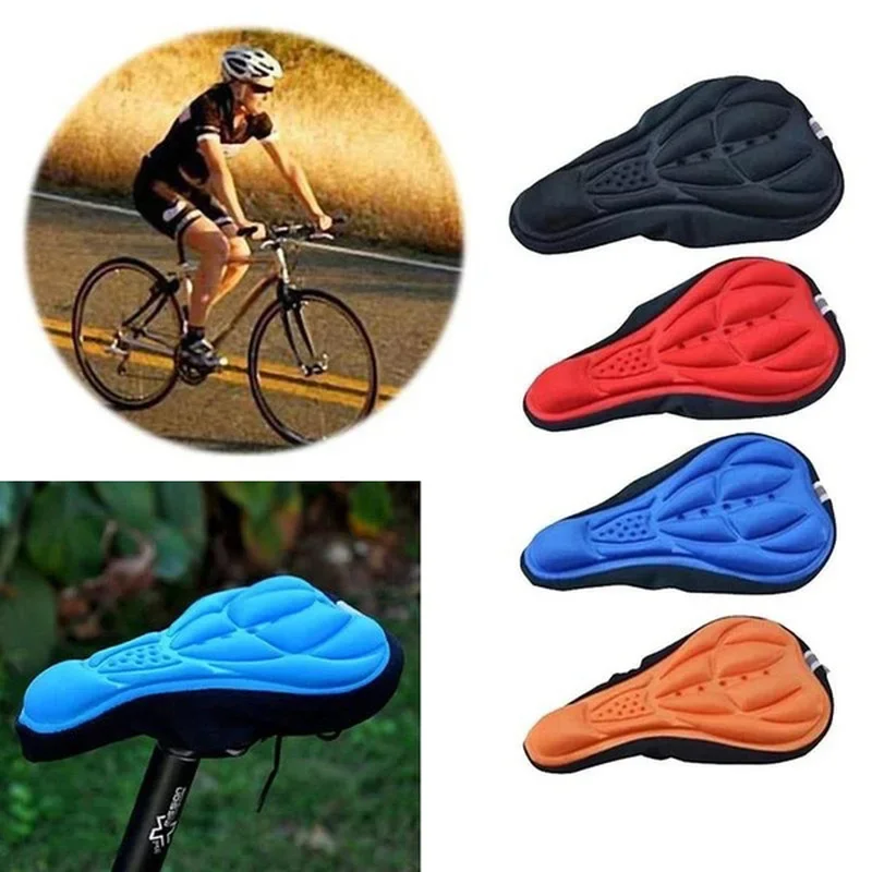 Mountain Bike 3D Saddle Cover Breathable Soft Seat Cushion Bicycle Saddle