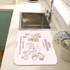 M -Mikko C-Characters Coffee Dish Quick Drying Kitchen Absorbent Drained Placemat For Table Bathroom Kitchen Draining Pads 4