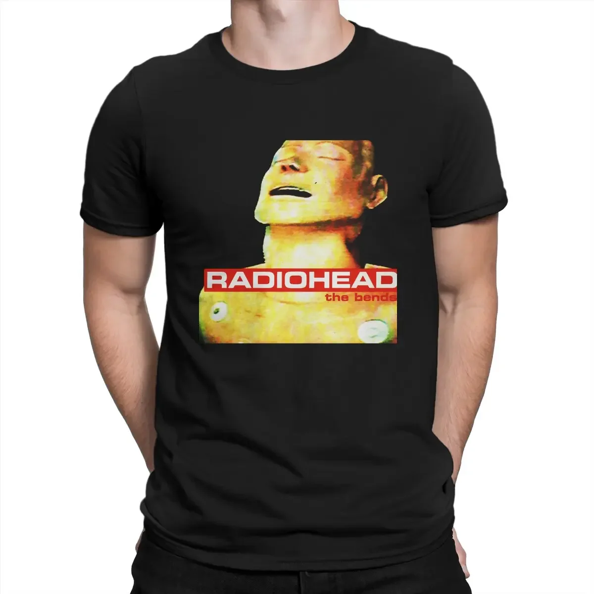 

R-Radiohead Unique Tees Short Sleeve Crewneck T-Shirt The Bends Men T Shirts Pure Cotton Gift Idea Clothes harajuku