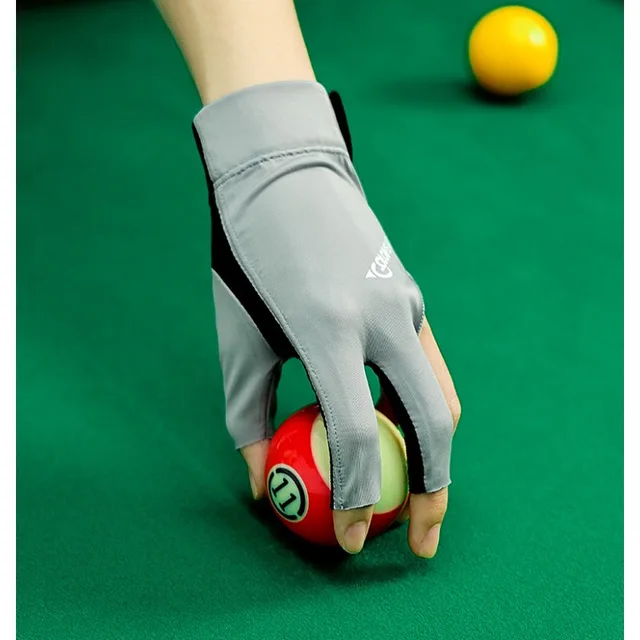 1PC Left Hand Billiards Three Finger Half Glove Single Pack Non-Slip Wear Resistant Breathable Anti Friction Light And Thin Soft 1