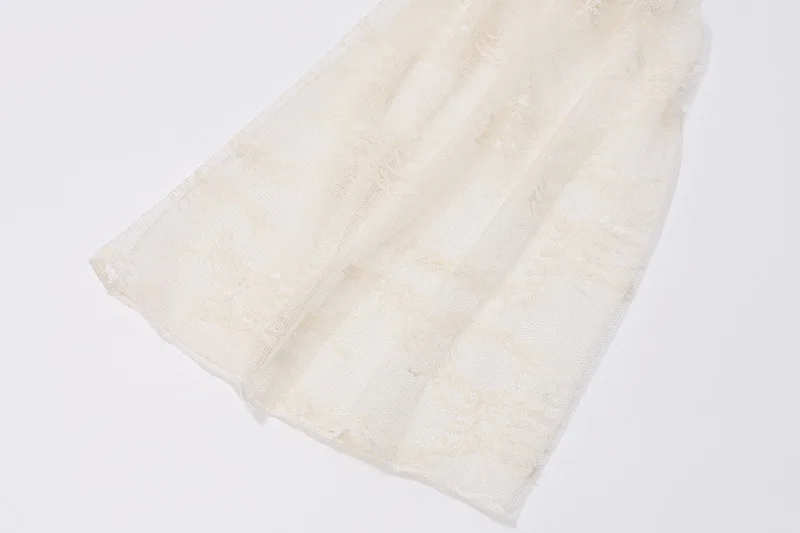 European and American women's new flared sleeve ballet style sexy and pure desire lace wrapped chest print long sleeved dress