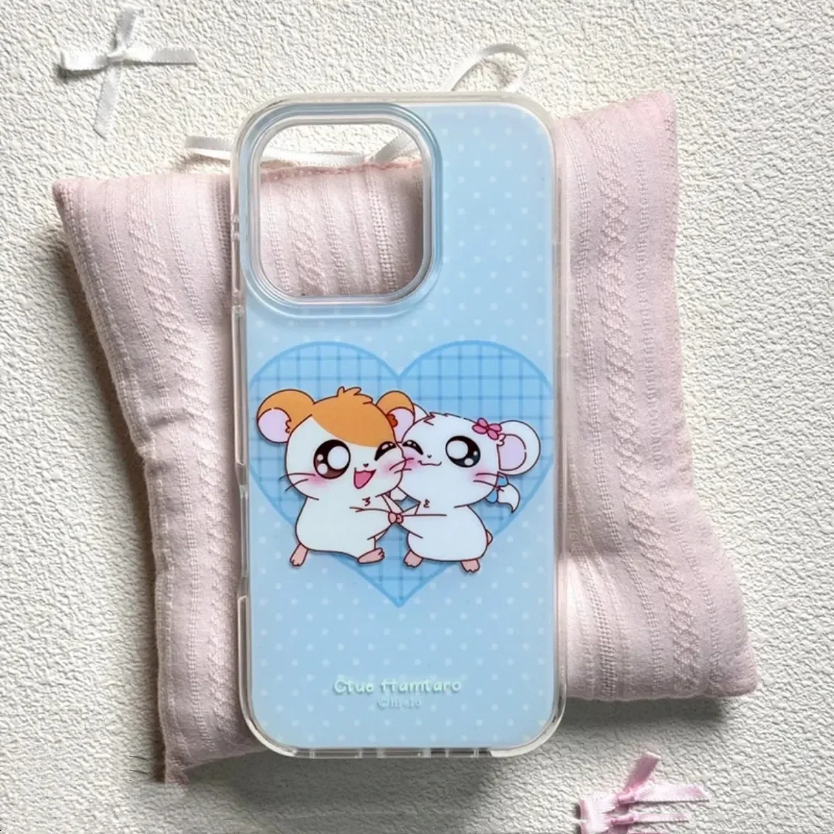 Creative Cute Blue Mouse Baby Cartoon Lovely Phone Case Cover - Y2K Style