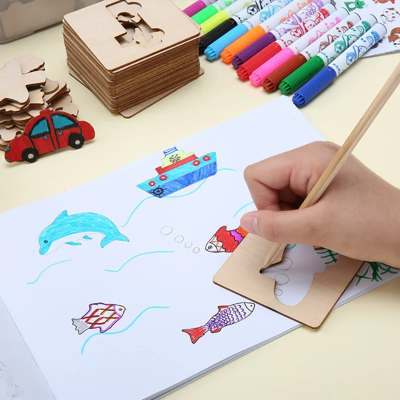 

20 шт., деревянные детские игрушки для рисования