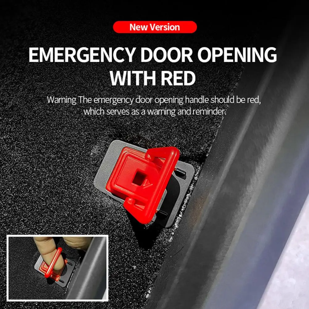 

Door Emergency Handle for Tesla Model Y Rear Door Physical mechanical door Lock Unlock Puller Button Switch Interior Access Z9S9