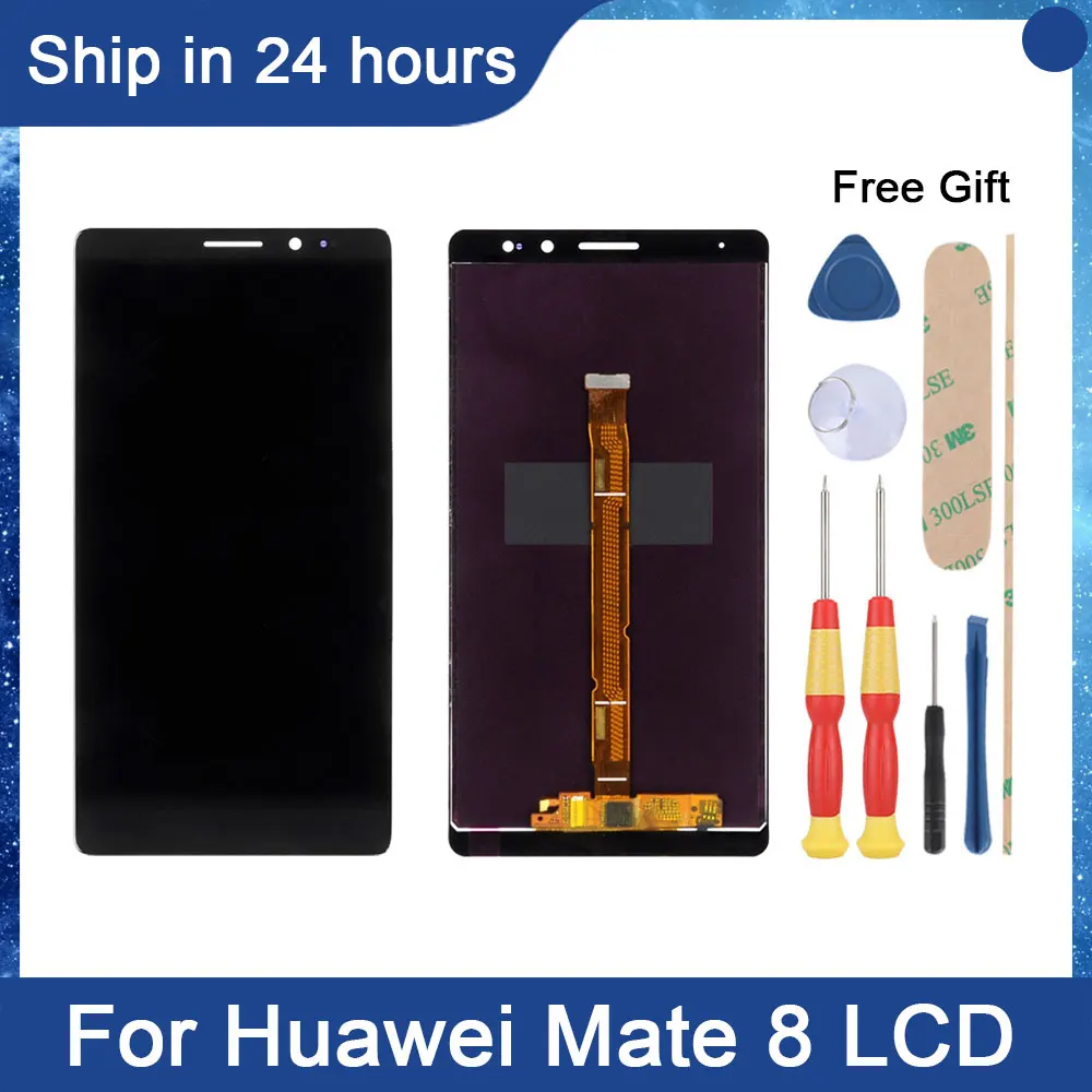 

Сенсорный ЖК-экран 6,0 ''для Huawei Mate 8 с дигитайзером в сборе, дисплей Mate 8 с рамкой, бесплатная доставка