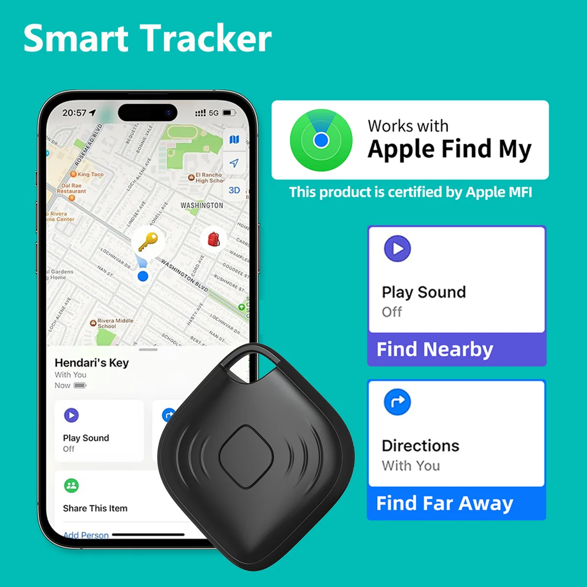Mini Anti-Lost Tracking Device Bluetooth Tracker Key/Wallet/Bag Finder Locator S