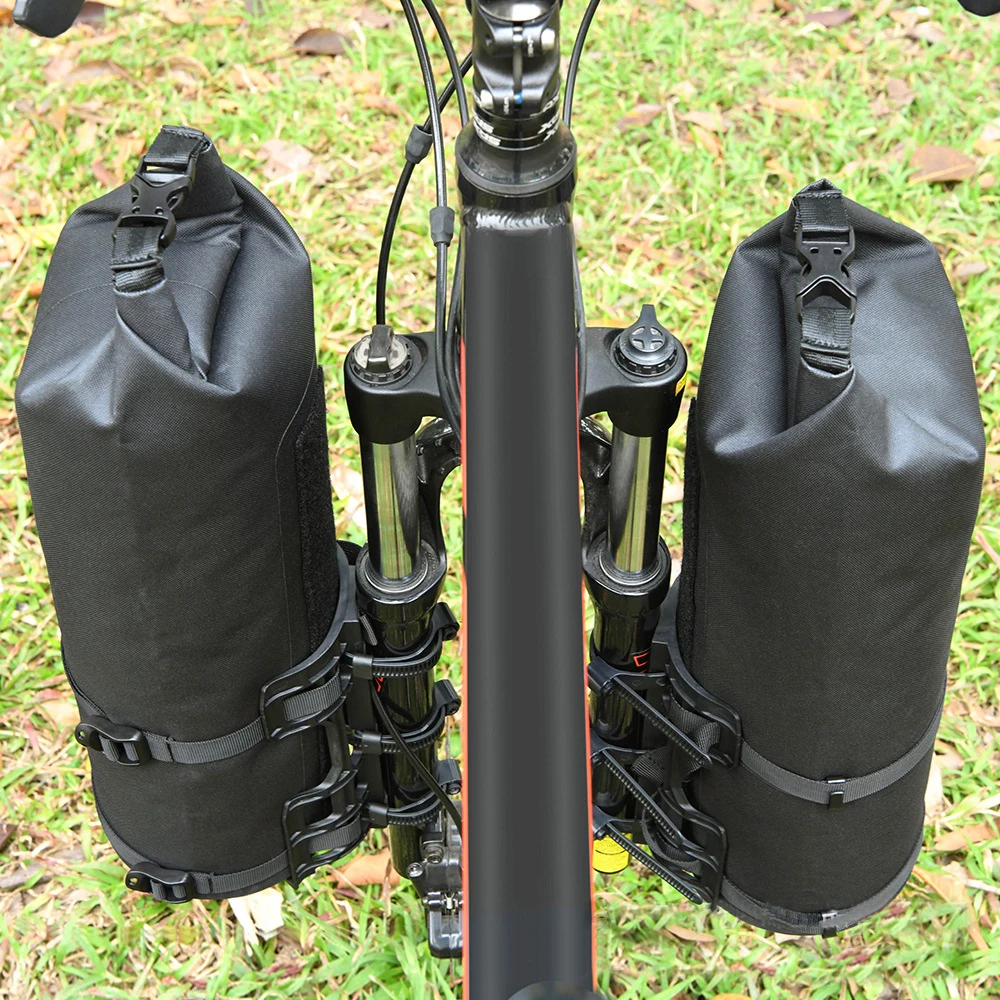 3L/7L Bike Fork Bag Waterproof Roll Top Dry Bag Bicycle Fork Bag Cycling Pack Bike Pannier New bicycle bag