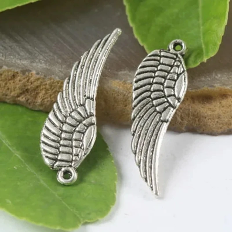 

20Pcs Tibetan silver color Tercel Wing Charms H0127