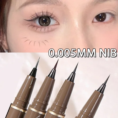 방수 아이 라이너 펜, 내추럴 스무스 울트라 파인 매트, 누에 누워 액체 아이 라이너, 오래 지속되는 눈 메이크업 화장품 3