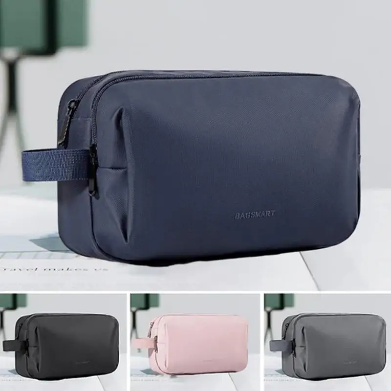 

Makeup Bag with Dividers waterproof fashionable Travel Makeup Bag Flat Toiletry Bag for Toiletry Bag Access Cosmetic Toiletries