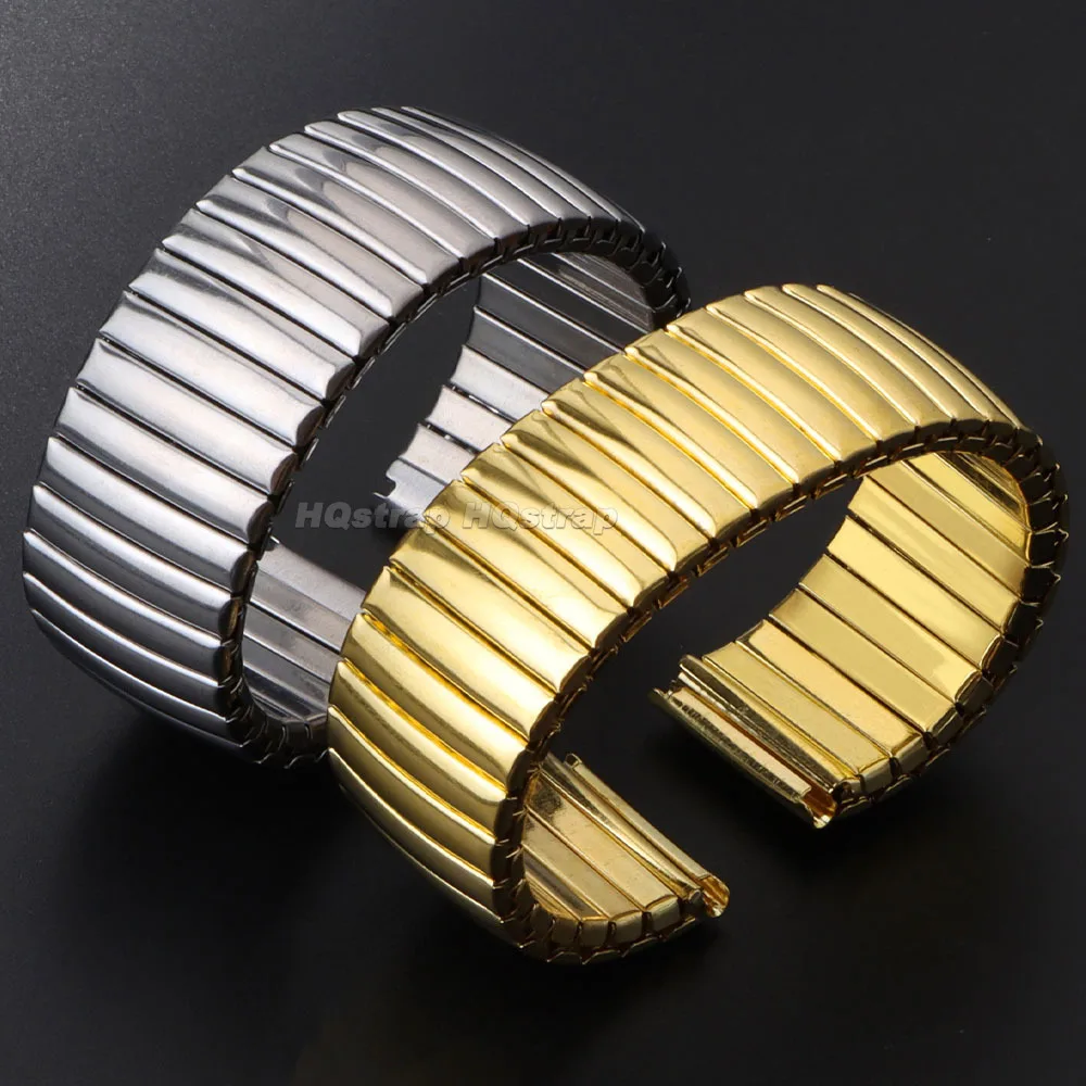 Edelstahlband 12mm 14mm 16mm 18mm 20mm 22mm Gummiband Metall Uhrenarmbänder Ersatzarmband Universalarmband – Detail 2
