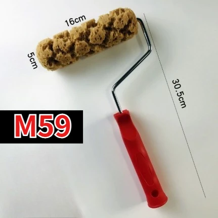 M60 해초 스펀지 롤러 브러쉬 모조 질감 도구 (액체 벽지 페인트 벽 장식 DIY 페인팅 도구 벽 페인트)