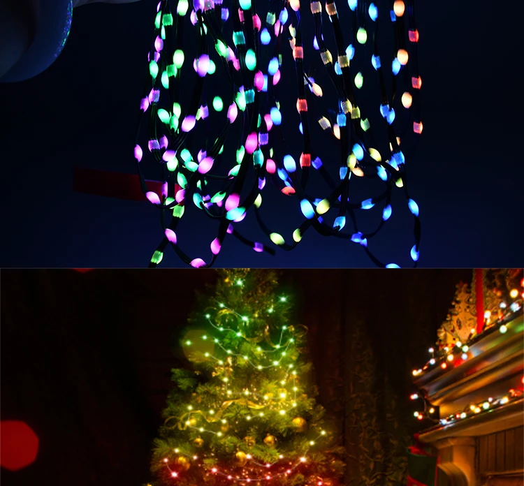 5V WS2811 WS2812 3PIN Black Wire LED String Lights Dream Color Accessories RGBIC Addressable Individually Fairy Light