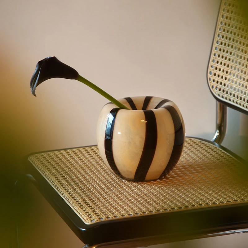 

Modern Decorative Vases Nordic Style Design Round Glass Aesthetic High Interior Flowerpot Plant Deko Wohnzimmer Home Accessories