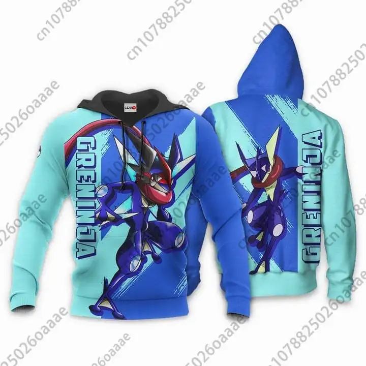 

Pokemon Greninja 3d Print Hoodie Men Women Casual Sweatshirt PKM Zipper Hoodie Fashion Streetwear Pullover Hoodie