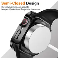 Coque + verre pour Apple Watch 11 10 9 8 7 6 SE, protection d'écran étanche, pare-chocs, série iWatch, 46mm 42mm 45mm 41mm 44mm 40mm 5