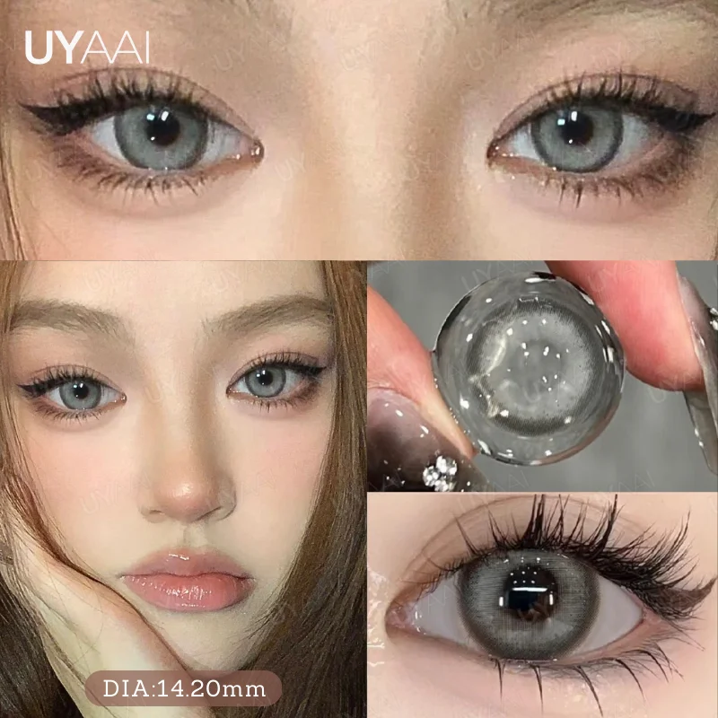 Luxurious 15.0MM Brown Colored Contacts with Free Lens Case – Enhance Your Look with Korean Fashion Big Eye Effect