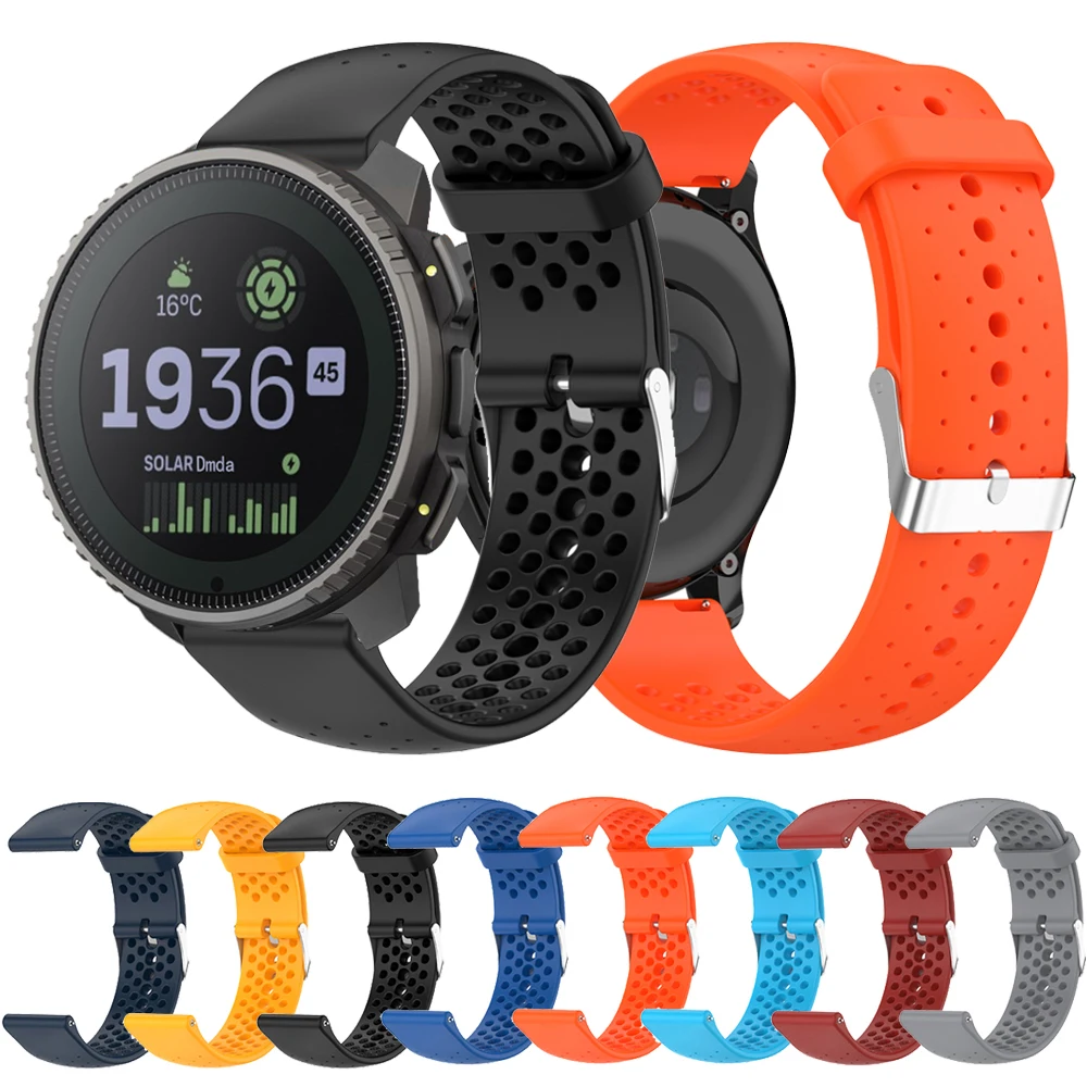 TenCloud Bandas compatibles con Suunto 7/9 Baro, correa ajustable de 0.945  in, banda deportiva de silicona de repuesto para reloj inteligente Suunto 7