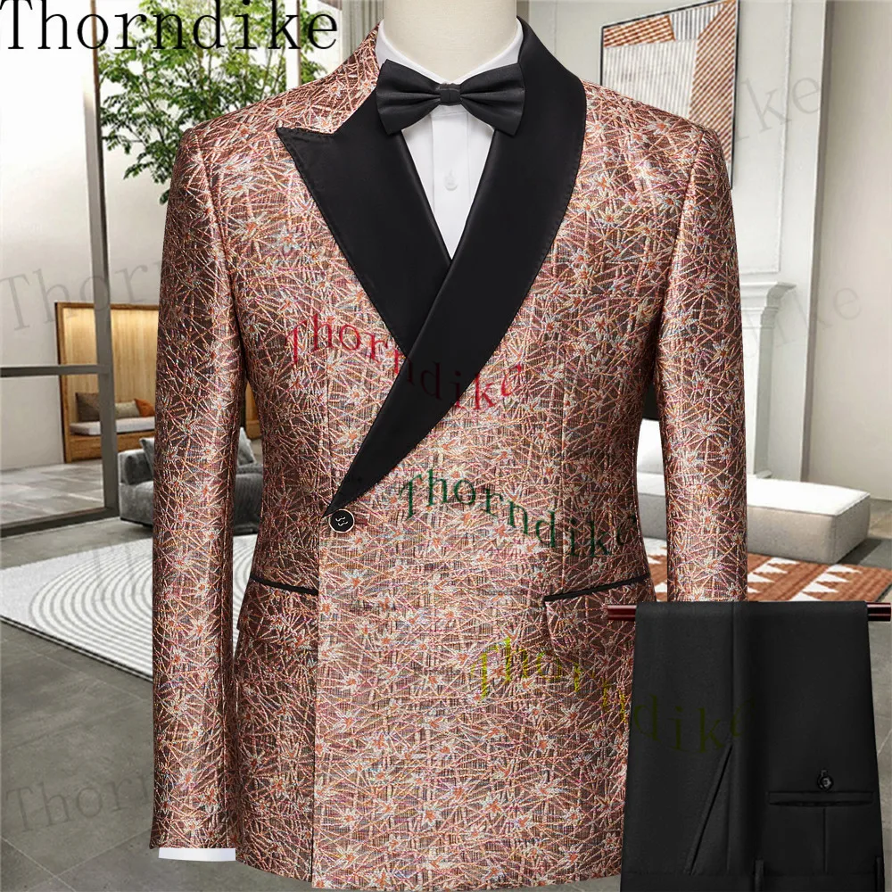 

Thorndike New Fashion Style Grooming Tuxedo Male Suit Boutique Elegant Gentleman Men Clothing 3 Piece Set Luxury Guest Wedding