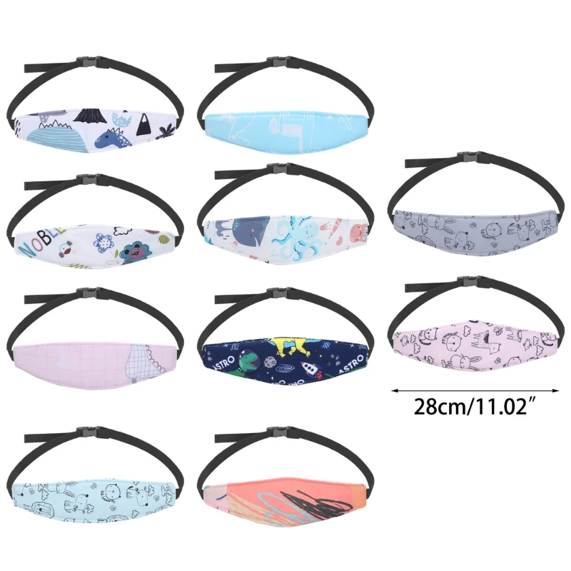 Auto Seat Head Support Car Support For Kids Toddler Baby Carseat Neck Support Sleep Headrest Strap Child Cartoon Eyeshade