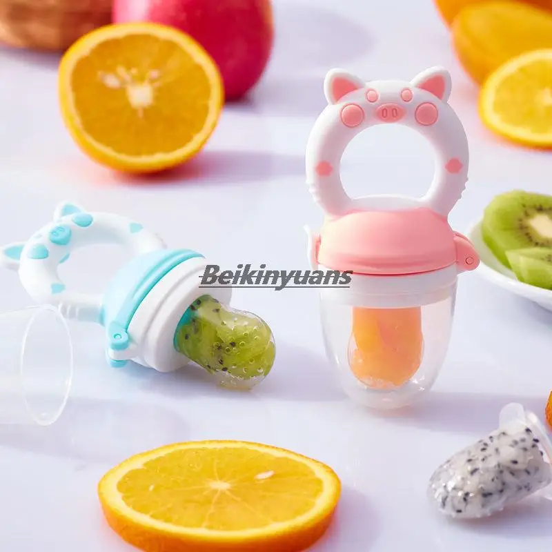 Versatile Baby Teething Pacifier with Food Pouch and Buckle