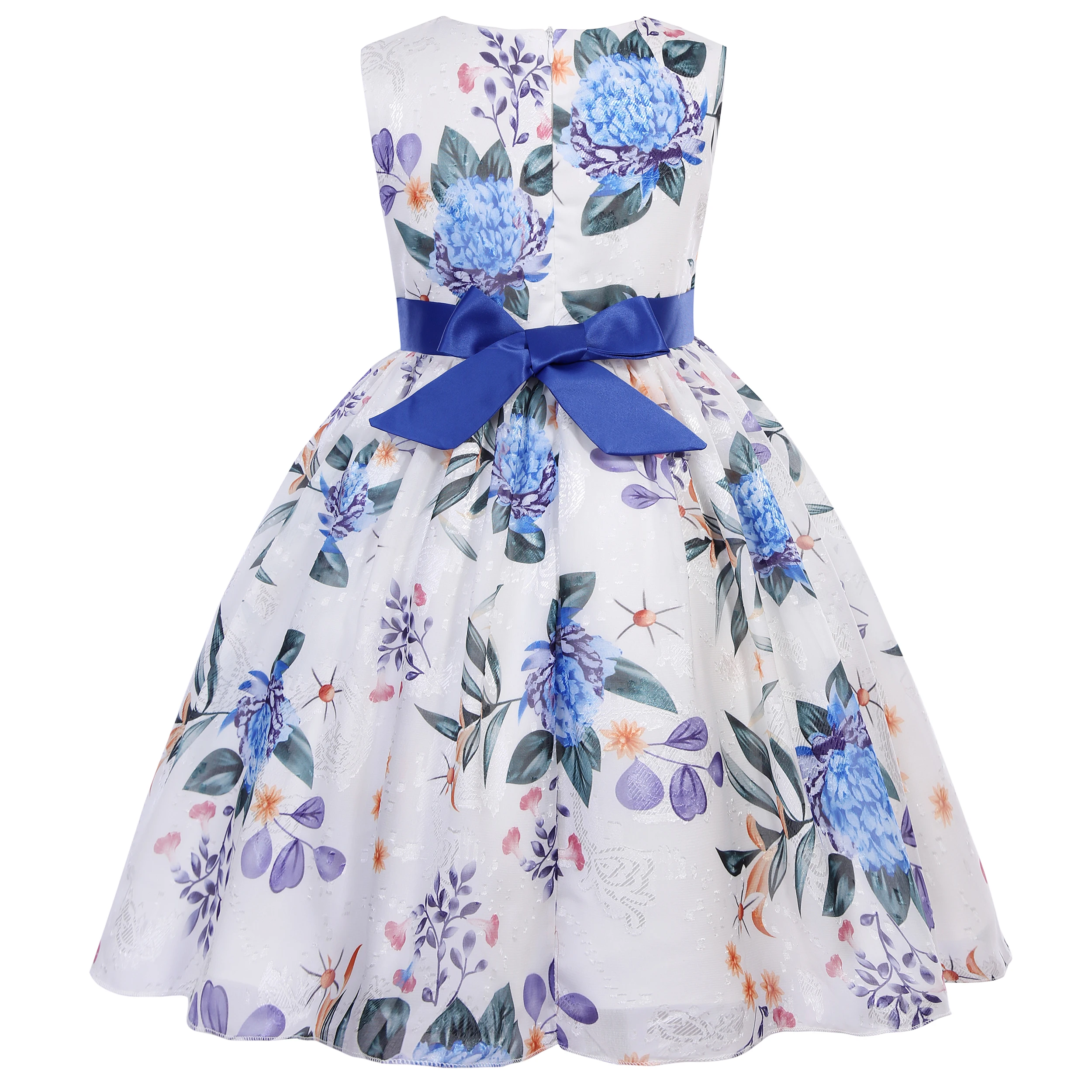 Bridesmaid Dress for Girls with Bow Decoration Special Occasion Children's Flower Girl Costume Suitable for Wedding Banquet - 2