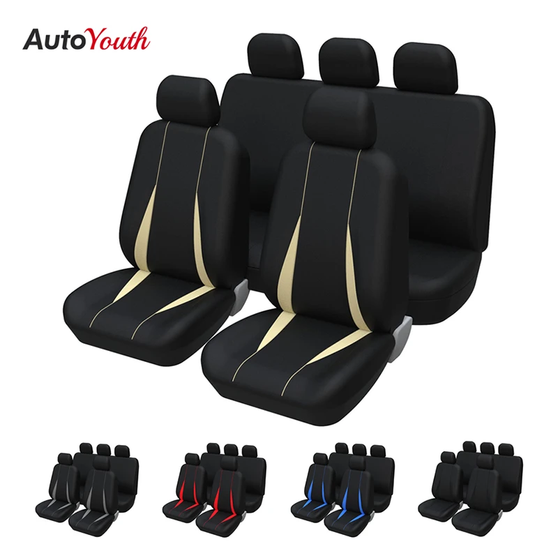 9pcs Universal Car Seat Covers 100 Breathable Full Set Auto seat