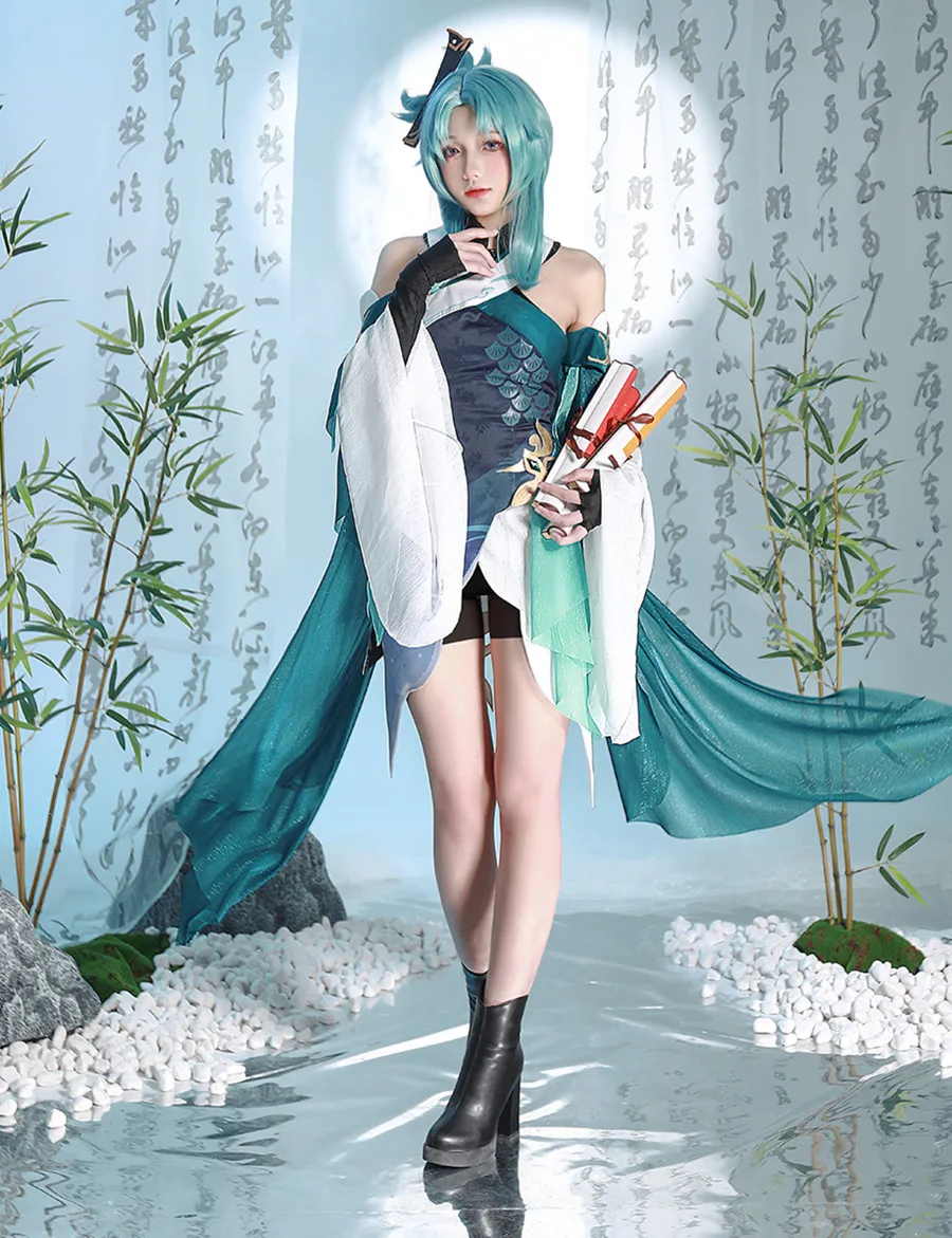 

Hot Game Genshin Impact Pinger Madame Ping Cosplay Costume Elegant Gorgrous Dress Halloween Party Outfit Role Play Clothing