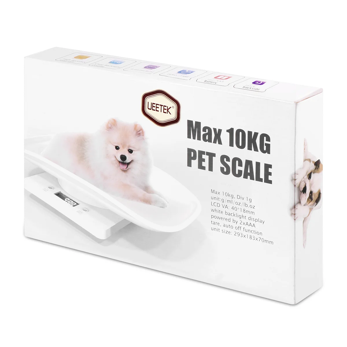 Balacoo 2pcs Pets Weighbridge Digital Body Weight Scale Dog Scale for Small  Dogs Infant Scale Puppy Scale Dog Scale Measure Tool pet Weight Scale pet