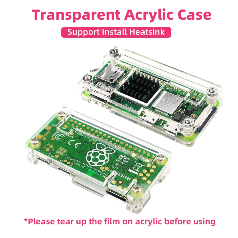 Raspberry pi Zero w Quad-core 64-bit Cortex-a53 Bluetooth Ble & Wifi pi Zero pi Case Opcional Fonte de Alimentação Dissipadores de Calor - Imagem 5