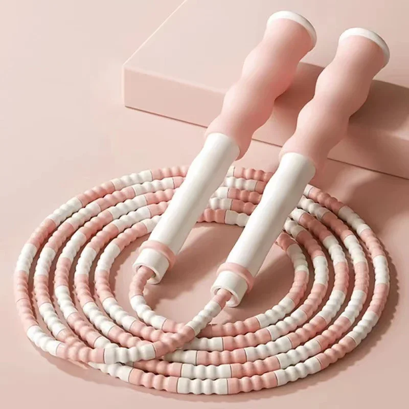 2.8M Skill Jumping Bamboo Jump Rope Pvc Beginners Adult Children Soft Beaded No Tangle Segmented Fitness Gym Training Jump Rope jump rope