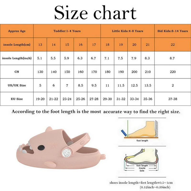 Description Picture 2 of itemKids' Shark Luminous Sandals Slip-On Waterproof Breathable Lightweight Non-Slip Casual Shoes for Boys and Girls Strap Slippers