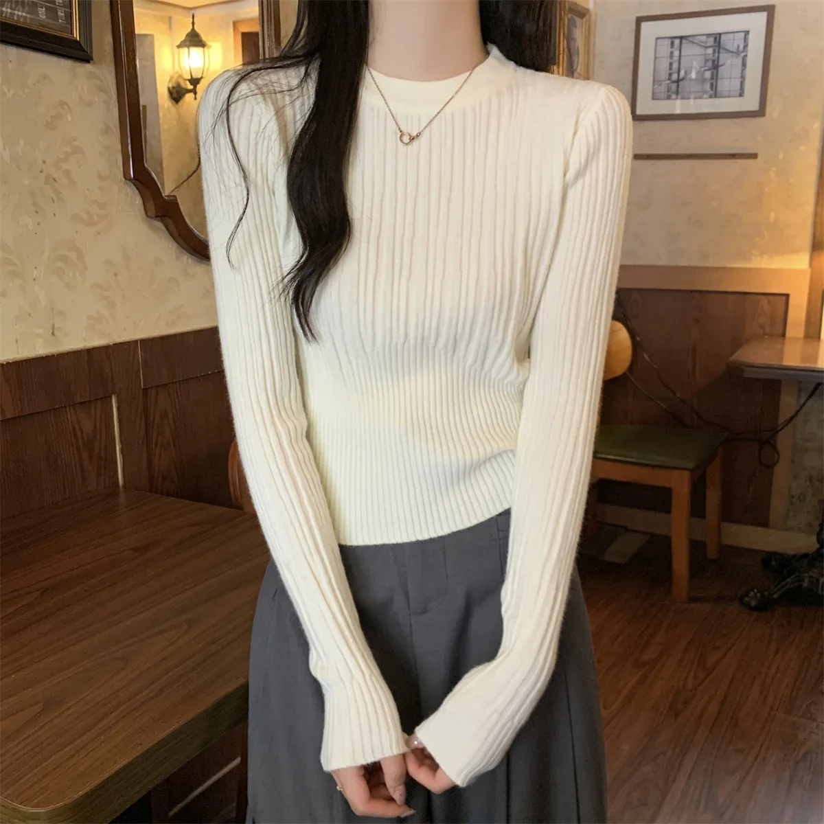 Women Autumn Knitted Sweater Pullover