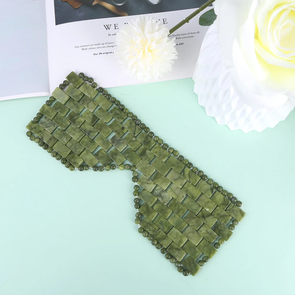 Description Picture 5 of itemJade Eye Mask Sleeping Eye Mask Alleviate Puffiness Jade Stone Eye Cover Relieve Wrinkles Anti-Aging for Hot & Cold Therapy