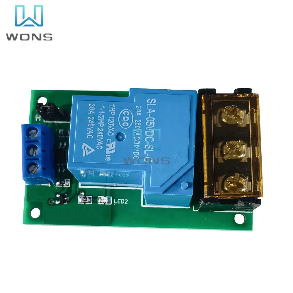 

DC 5V 12V 24V YYG-2 High Power Relay Module One Way High Low Level Trigger Optocoupler Isolation Relay Module 30A