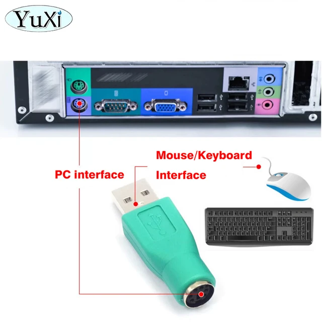 Adattatore Da PS2 A USB - Per Tastiera E Mouse, Convertitore Senza Driver