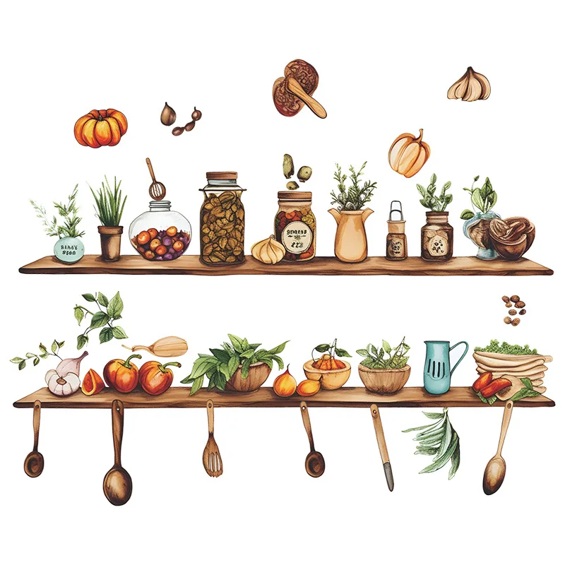 Elegant Kitchen Wall Decor - Stylish Dining Room and Creative Home Improvement Stickers