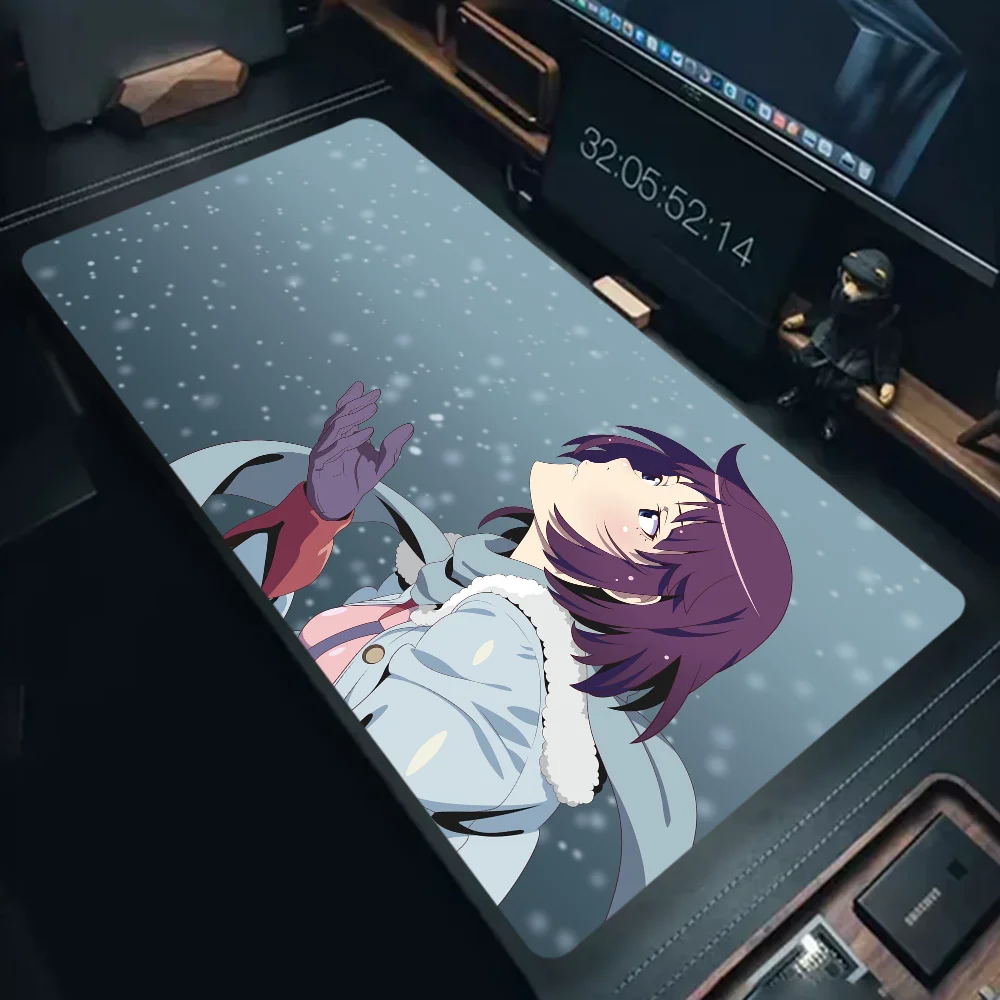 Monogatari Series Non-slip Lockedge PC Gaming Mouse Pad Gamer Desk Mats Keyboard Pad Mause Pad Muismat 6