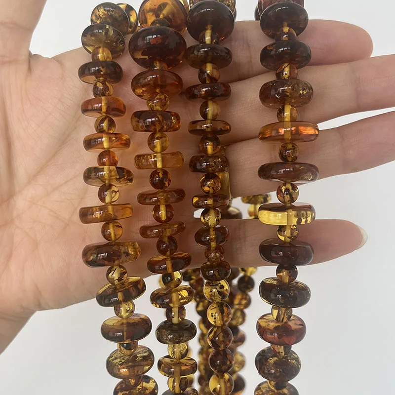 S62f3d85847ee4dd5bfb349ab91f7abbcr New Natural Amber Necklace for Women Gift Europe Baltic Floral Beads Gorgeous 100% Original Real Designer Jewelry Mallzona